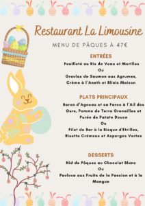 menu pâques limousine